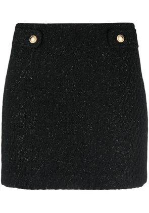 Michael Michael Kors high-waisted tweed mini skirt - Black