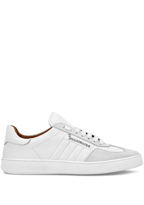 Billionaire Nabuk panelled leather sneakers - White