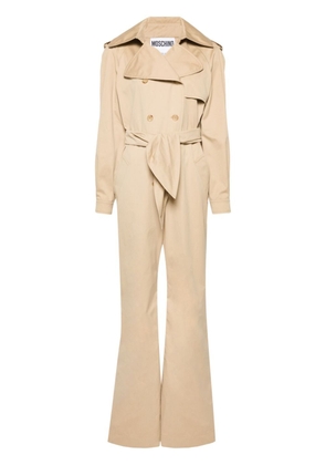 Moschino trench-inspired double-breasted jumpsuit - Neutrals