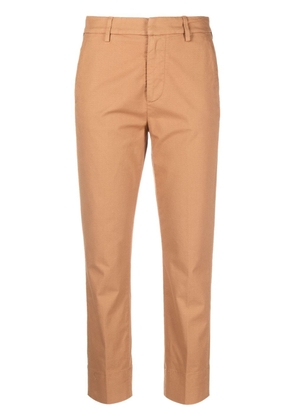 DONDUP slim-fit cropped trousers - Brown