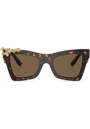 Dolce & Gabbana Eyewear Barocco cat-eye sunglasses - Green