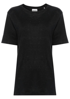 MARANT ÉTOILE Zewel linen T-shirt - Black