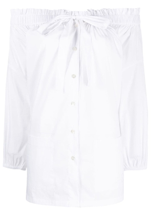 Semicouture shirred-effect blouse - White