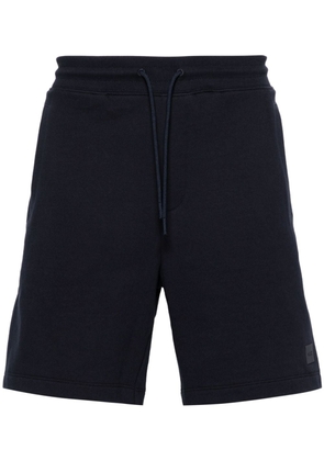 HUGO appliqué-logo straight-leg track shorts - Blue