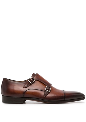 Magnanni double-buckle monk shoes - Brown