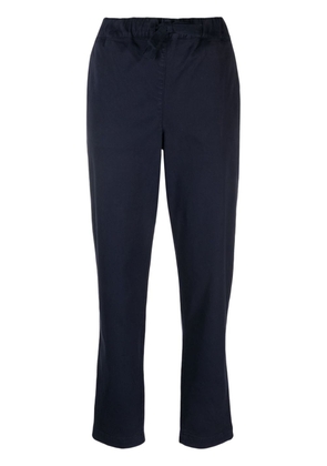 Semicouture twill drawstring tapered trousers - Blue