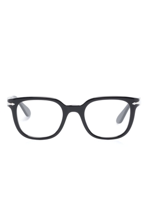 Persol logo-print square-frame glasses - Black