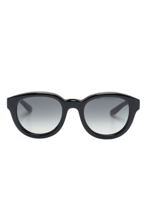 Giorgio Armani round-frame gradient-lenses sunglasses - Black