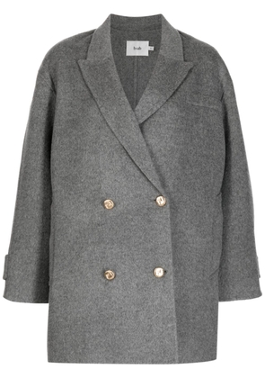b+ab oversized double-breasted wool coat - Grey
