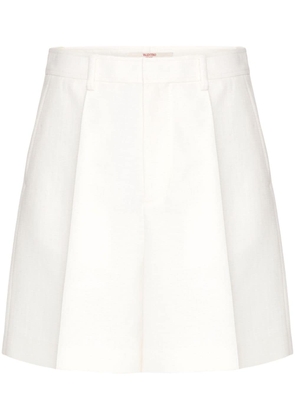 Valentino Garavani wool-silk bermuda shorts - White
