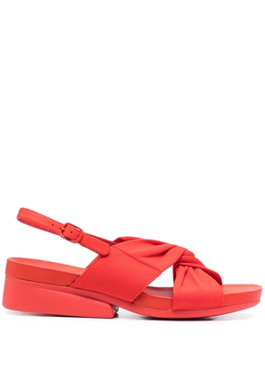Camper Minikaah cross strap sandals - Red