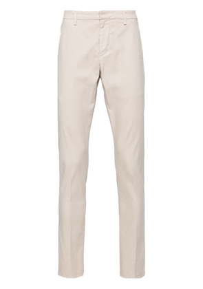 DONDUP mid-rise cotton chino trousers - Neutrals