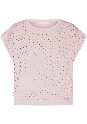 Philosophy Di Lorenzo Serafini rhinestone-embellished cotton T-shirt - Pink