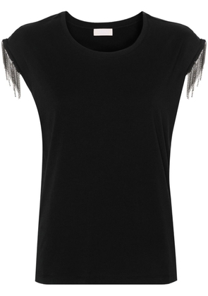 LIU JO tassel-detail T-shirt - Black