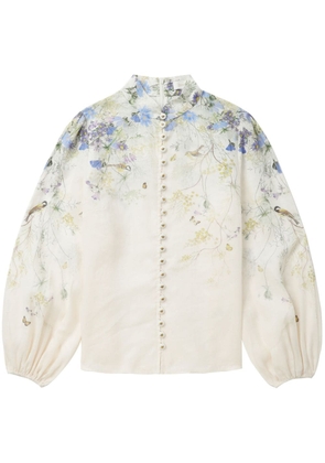 ZIMMERMANN Harmony floral-print blouse - White