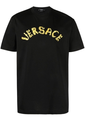 Versace Seashell Baroque cotton T-Shirt - Black