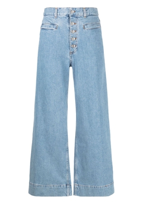 ETRO paisley-embroidery wide-leg jeans - Blue