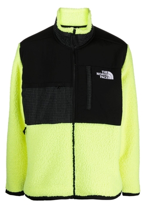 The North Face fleece-panelling zip-up jacket - Black