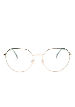 Carolina Herrera metallic round-frame glasses - Gold