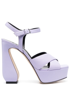 Si Rossi sculpted-heel sandals - Purple