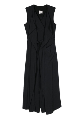 Alysi ruffled wrap maxi dress - Black