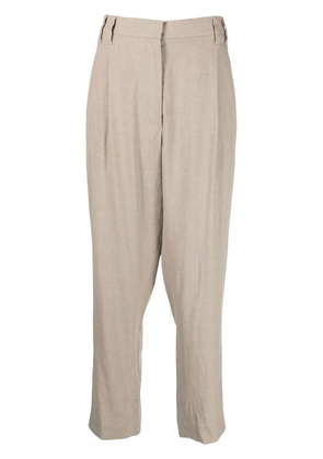 Brunello Cucinelli high-waisted trousers - Brown
