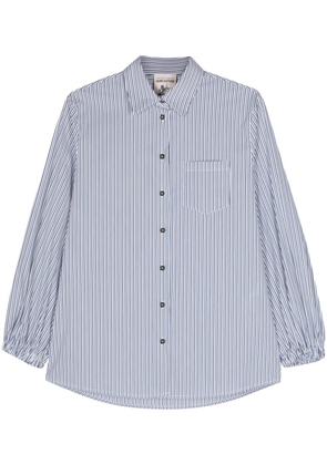 Semicouture striped poplin shirt - Blue