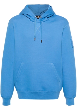 Mackage KRYS velvet-logo hoodie - Blue