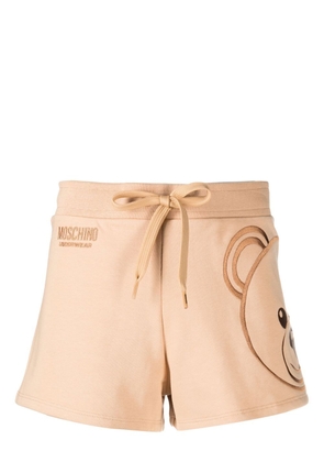 Moschino teddy bear-print lounge shorts - Brown
