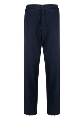 Kiton straight-leg chino trousers - Blue