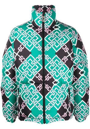 Gcds monogram-pattern padded jacket - Black