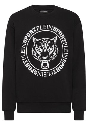 Plein Sport Tiger logo-print sweatshirt - Black