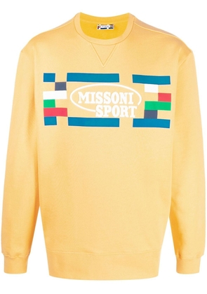 Missoni embroidered-logo detail sweatshirt - Yellow
