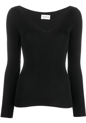 P.A.R.O.S.H. V-neck wool sweatshirt - Black