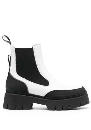 HUGO panelled slip-on Chelsea boots - White