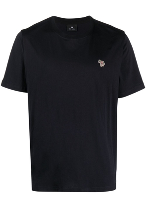 PS Paul Smith logo-embroidered organic cotton T-shirt - Blue