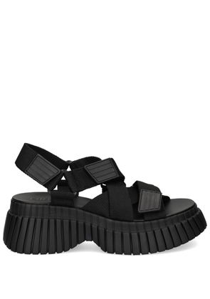 Camper BCN platform touch-strap sandals - Black