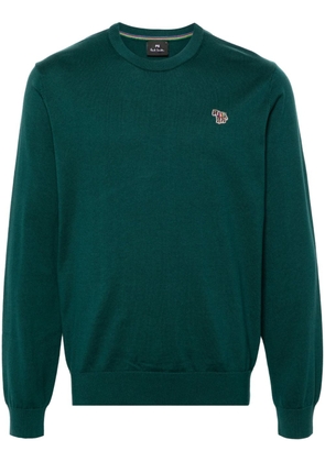 PS Paul Smith Zebra-motif organic cotton T-shirt - Green