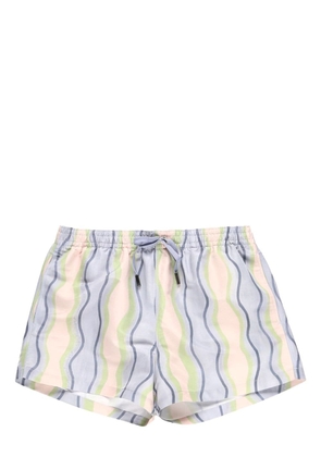 Jacquemus graphic-print swim shorts - Blue