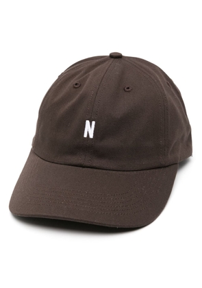 Norse Projects logo-embroidered baseball cap - Brown