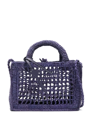 Manebi Sunset raffia mini bag - Purple