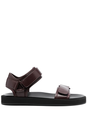The Row touch-strap leather sandals - Purple