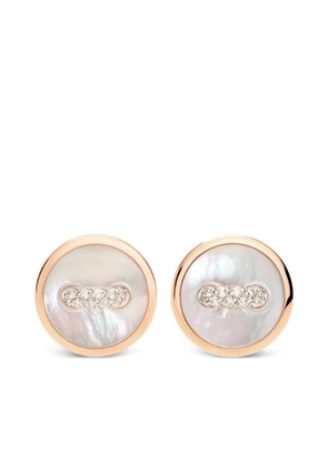 Pomellato 18kt gold Pom-Pom Dot diamond earrings - Pink