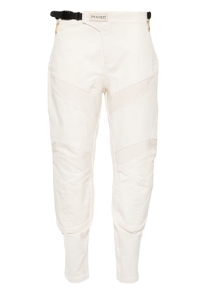 PINKO panelled-design buckle detail trousers - Neutrals
