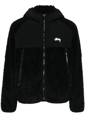 Stüssy logo-print hooded jacket - Black