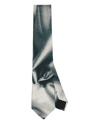 Paul Smith trompe l'oeil-print silk tie - Grey