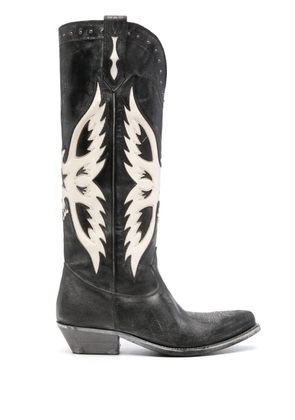 Golden Goose x Suki Waterhouse knee-high Western boots - Black