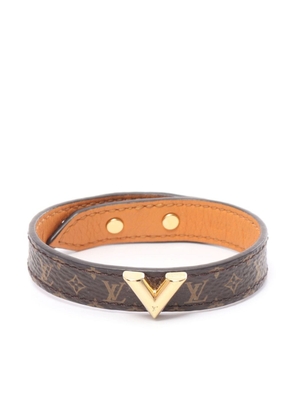 Louis Vuitton Pre-Owned 2022 Essential V monogram bracelet - Brown