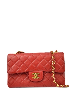 CHANEL Pre-Owned 1990 small Double Flap shoulder bag - Red
