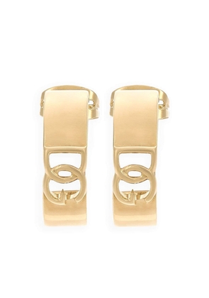 Dolce & Gabbana logo-sculpted hoop hearings - Gold